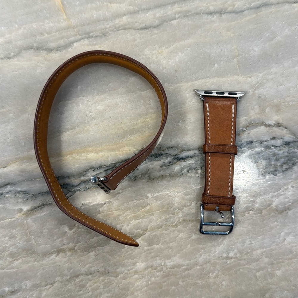 Hermes leather Apple Watch strap wristband - 38mm